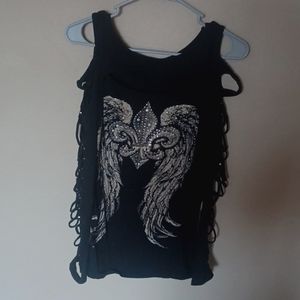 Long sleeve cut outs all down the sleeves